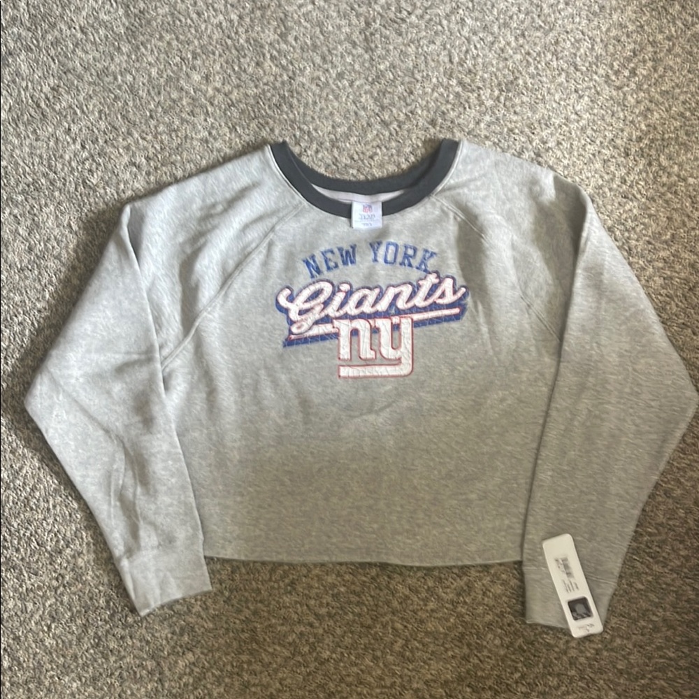 New York Giants Kids Gray Sweatshirt - Girls Sz XL